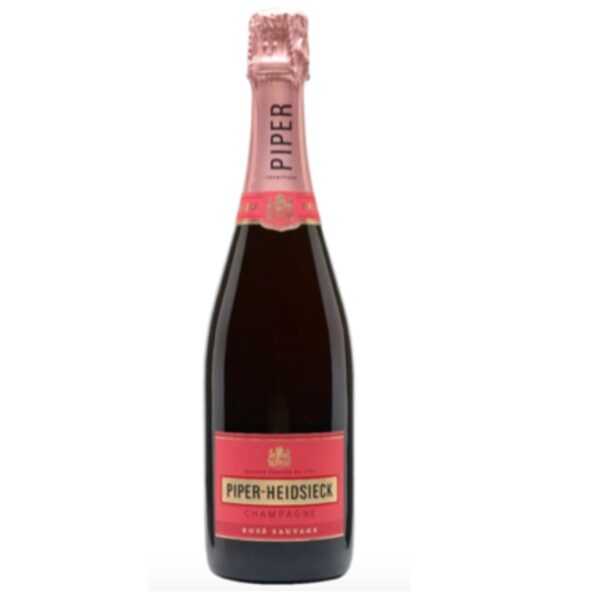 Piper Heidsieck Rosé Sauvage Champagne Vegan Friendly (6 Bottles), Reims France