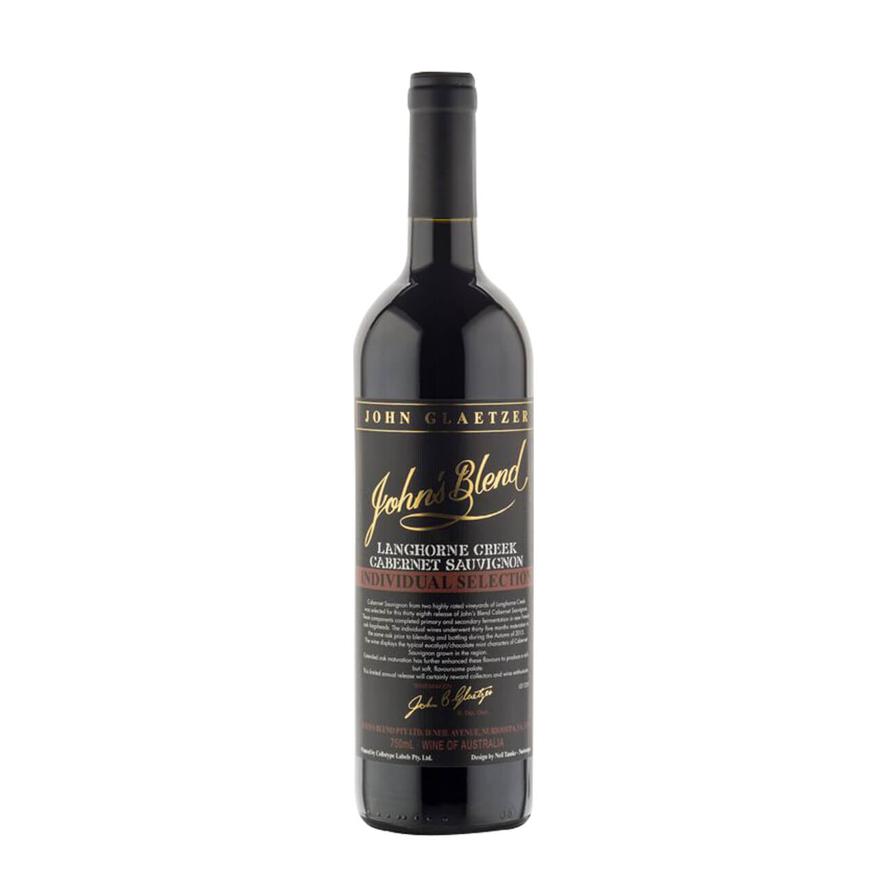 Johns-Blend-Cabernet-Sauvignon-2016 Johns Blend Cabernet Sauvignon 2020 (6 Bottles) Langhorne Creek, SA - Image 1