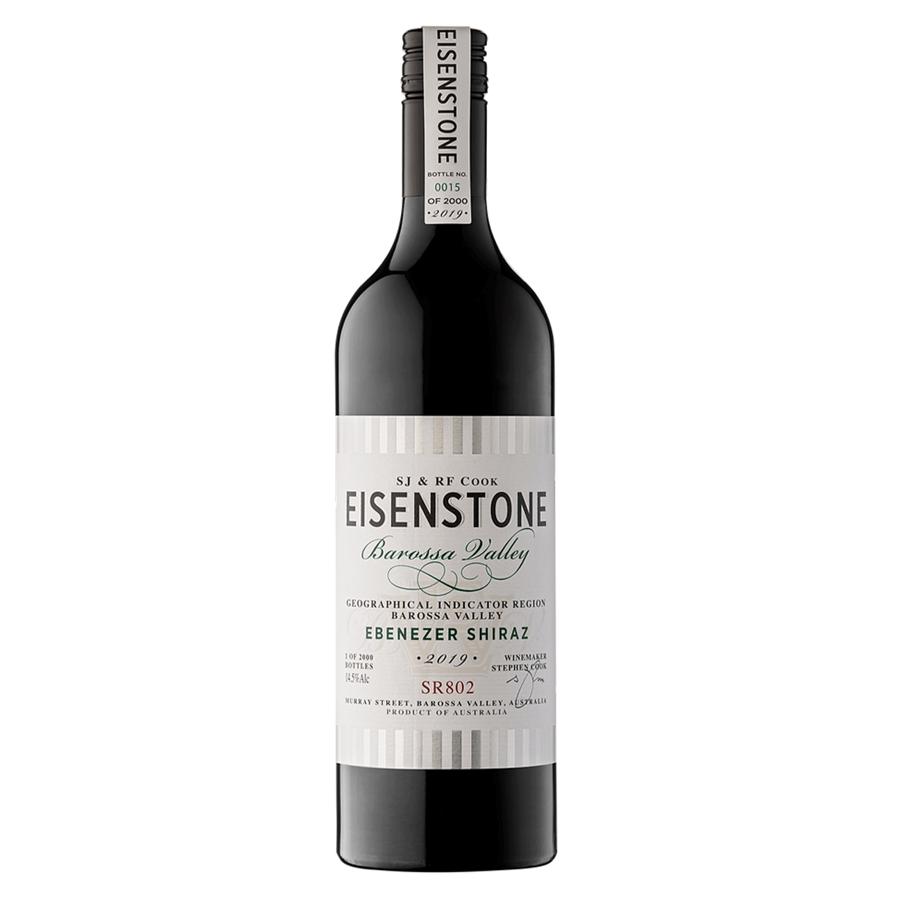 Eisenstone Ebenezer Shiraz SR802 2023 (6 Bottles) Barossa Valley, SA — Shiraz from Barossa Valley
