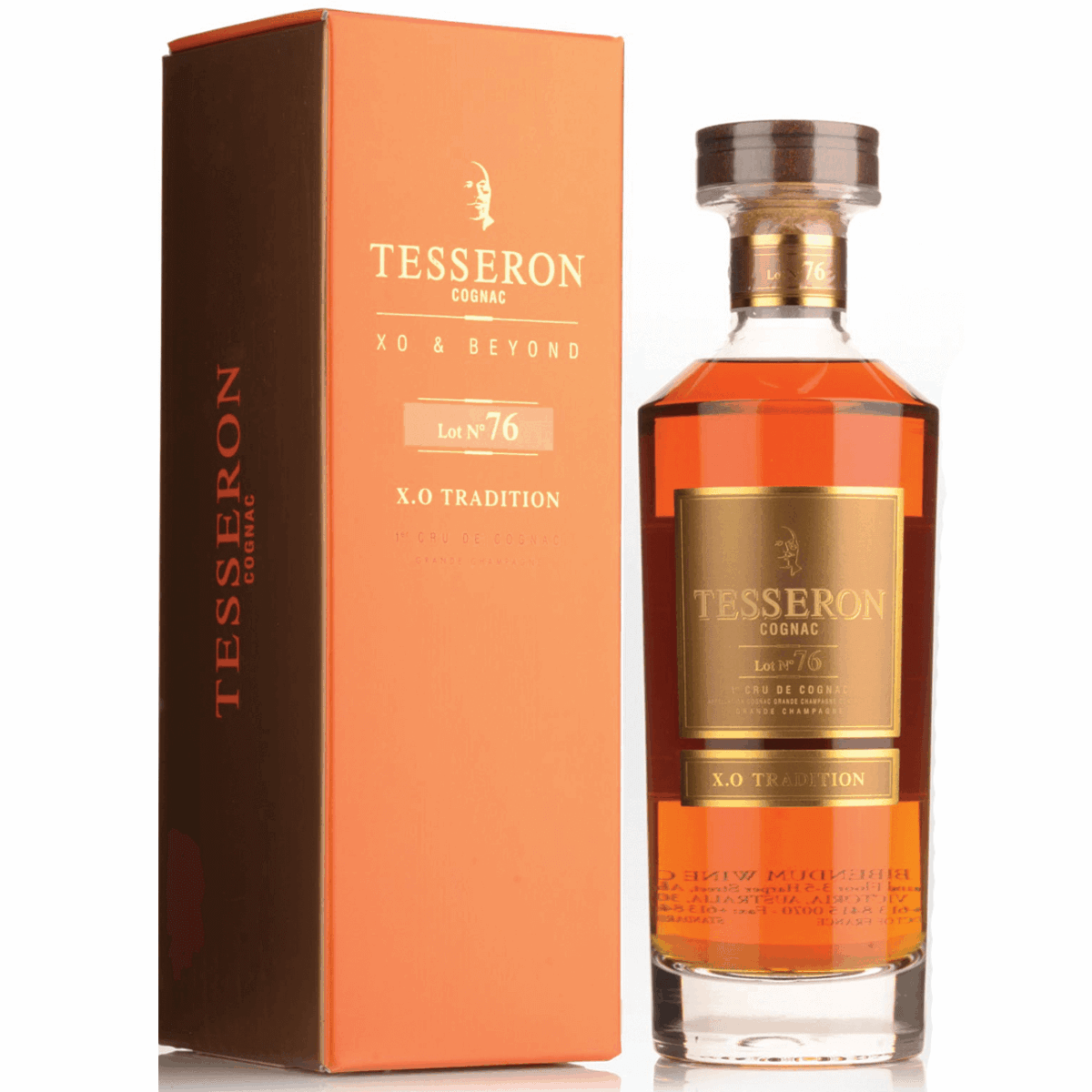 Cognac Tesseron Lot 76 XO Tradition (1 Bottle) French Cognac - Image 1