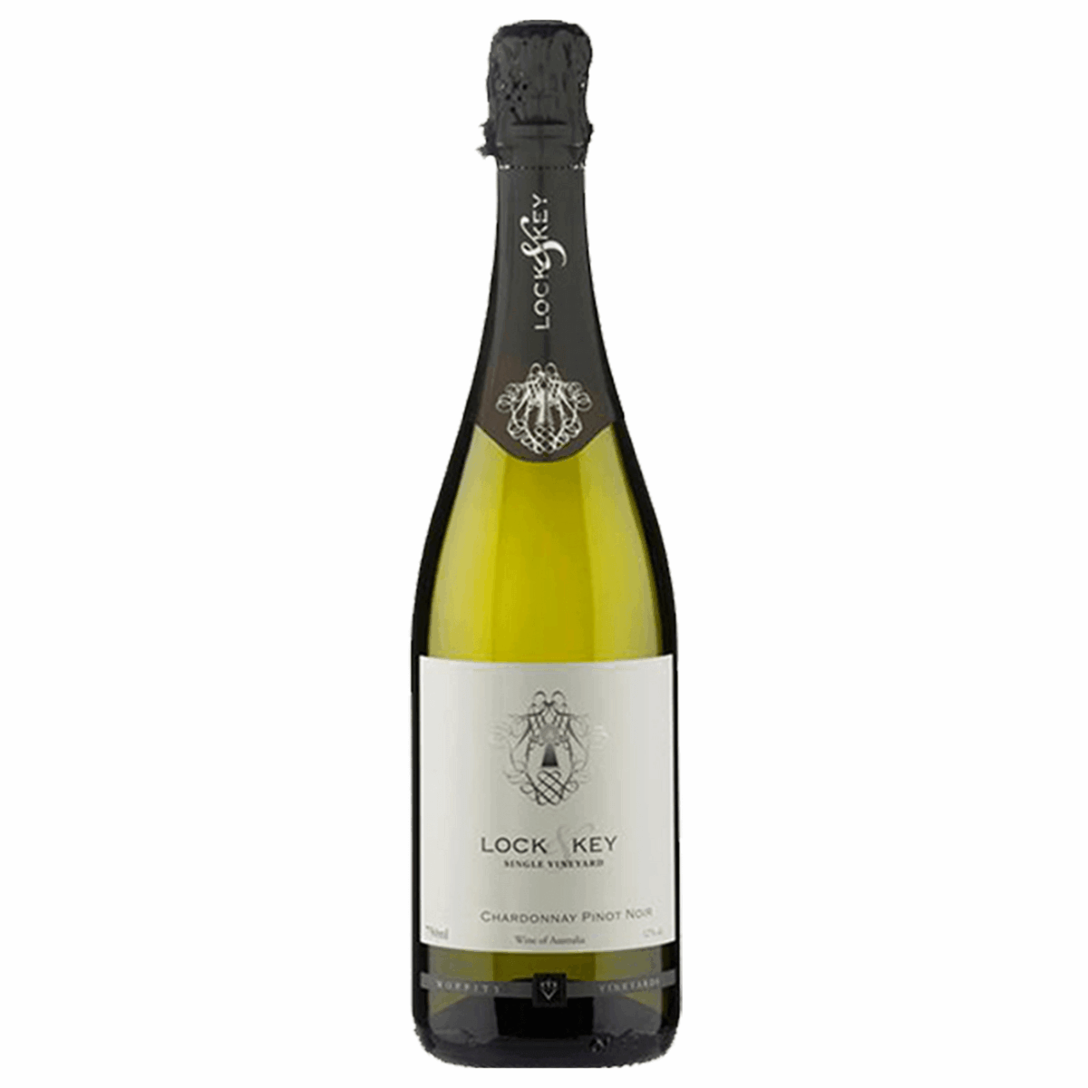 Moppity Lock & Key Sparkling Pinot Chardonnay 2022 (12 Bottles) Hilltops, NSW - Image 1