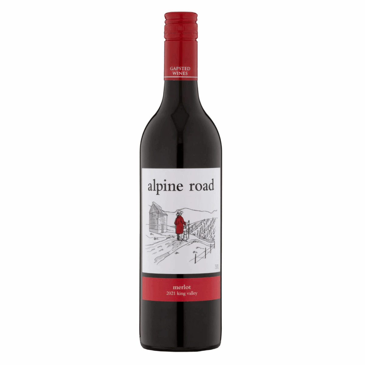 Gapsted Alpine Road Merlot 2022 (12 Bottles) King Valley - Image 1