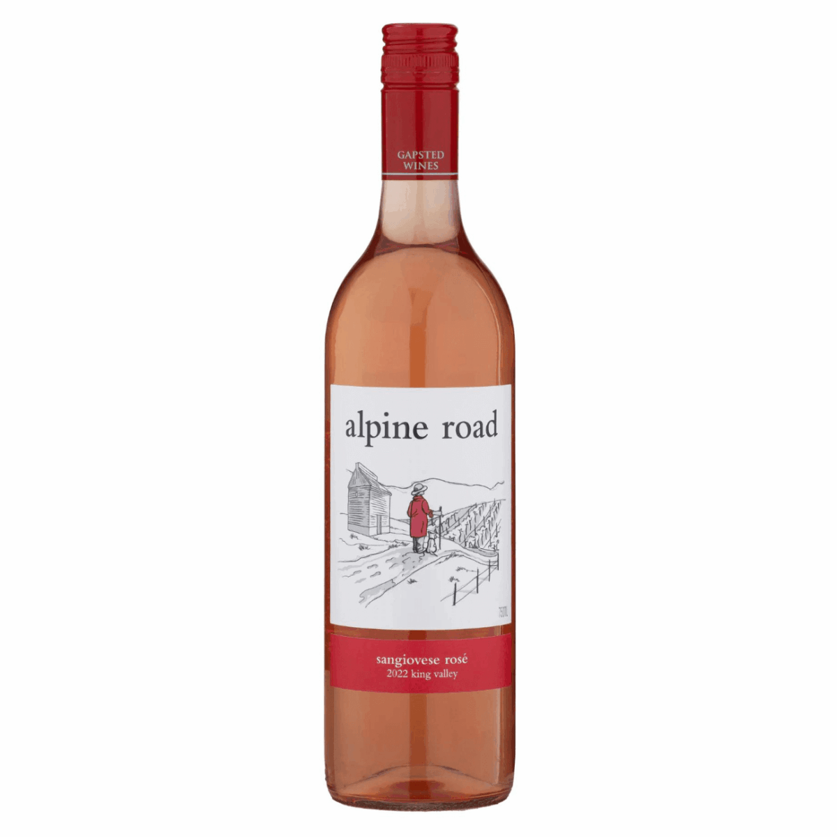 Gapsted Alpine Road Sangiovese Rosé 2023 (12 Bottles) King Valley - Image 1