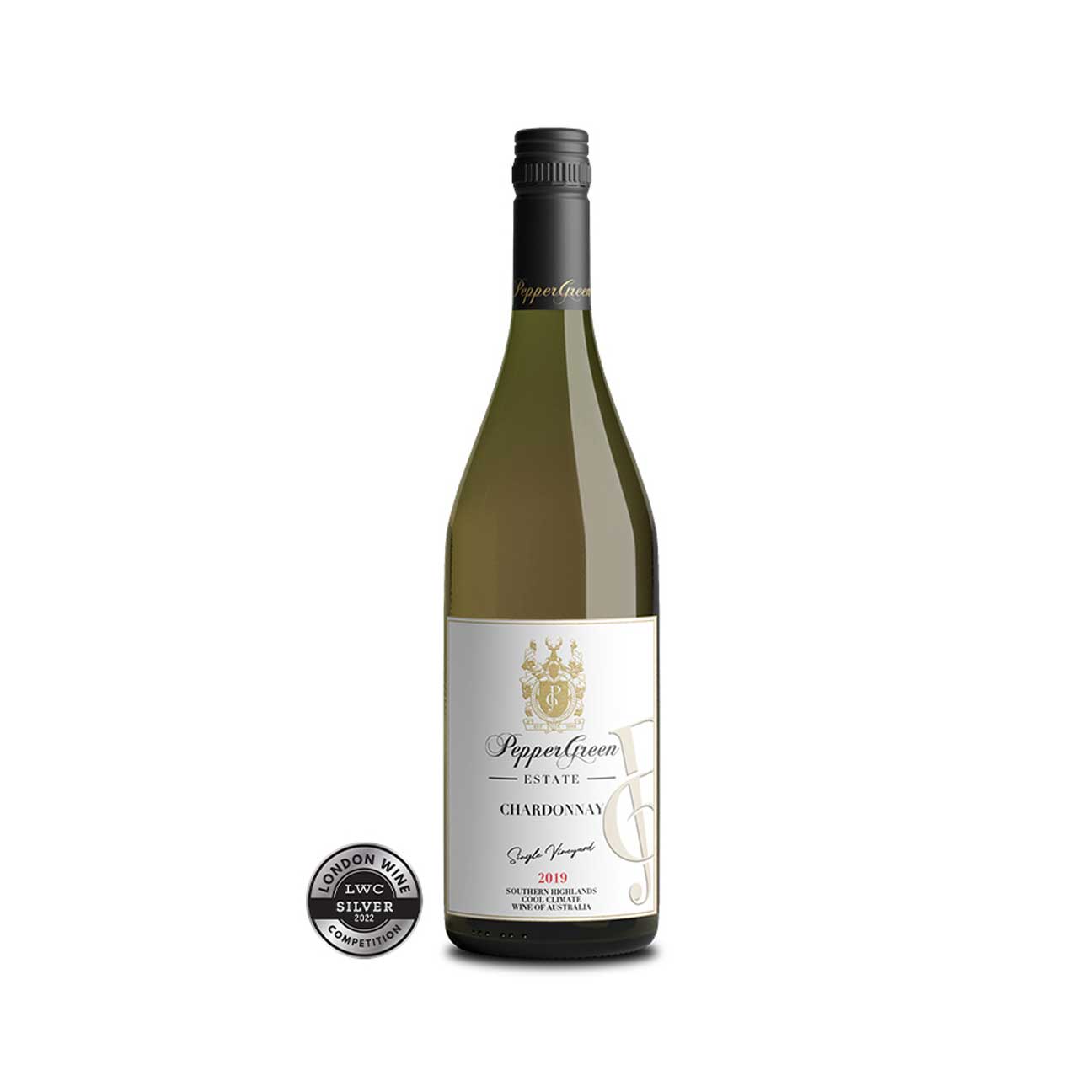 PepperGreenEstate-ChardonnaySingle2019 PepperGreen Estate Chardonnay Single Vineyard 2019 (6 Bottles) Southern Highlands, NSW - Image 1