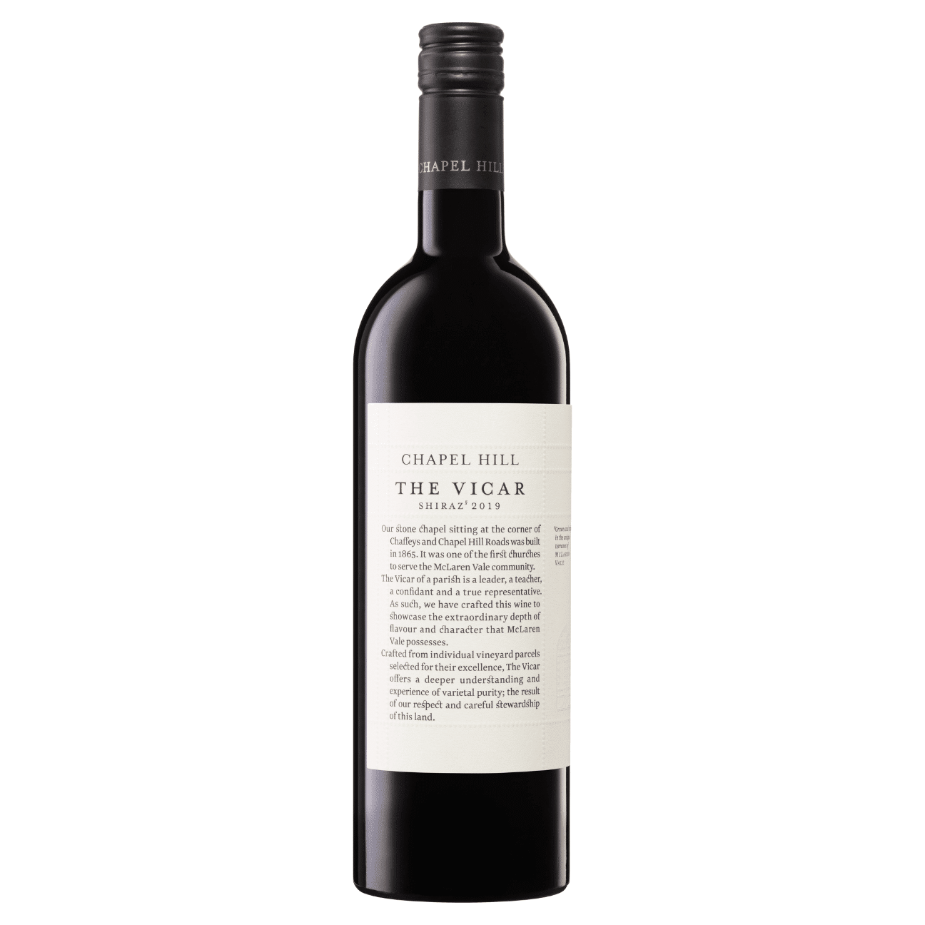 Chapel-Hill-The-Vicar-Shiraz-2019 Chapel Hill Small Batch The Vicar Shiraz 2024 (6 Bottles) McLaren Vale, SA - Image 1