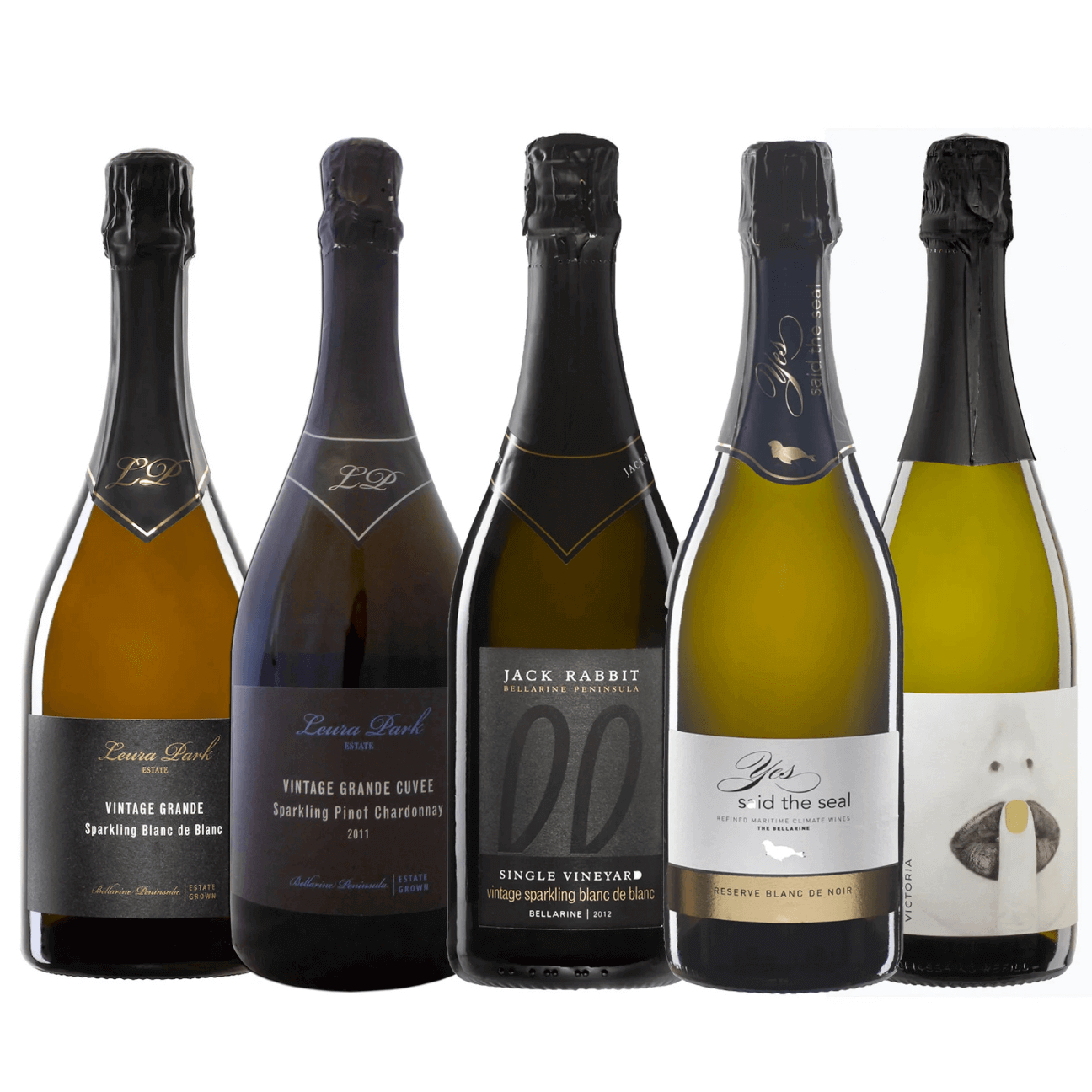 Jack Rabbit "Bellarine Best Bubbles Pack" Mixed Sparkling Wines (12 Bottles) Bellarine Peninsula — Mixed Wine Dozen from Bellarine Peninsula