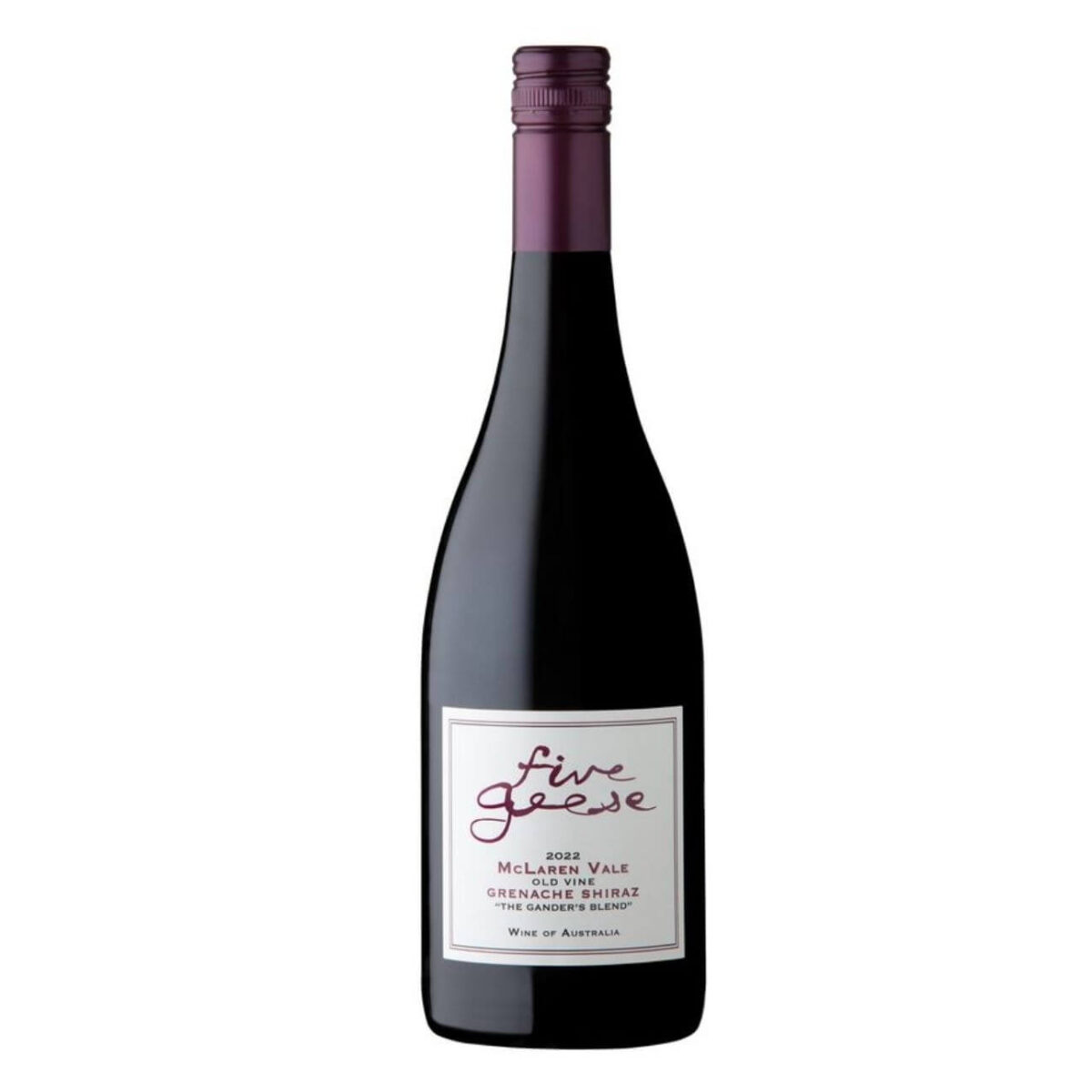 Five Geese Old Vine “Gander’s Blend” Grenache-Shiraz