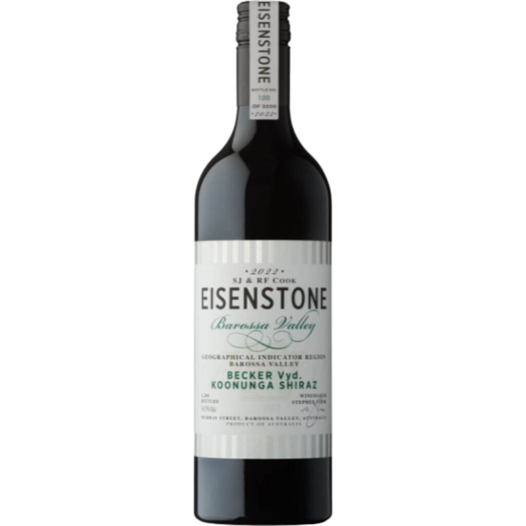 Eisenstone Wines Becker Vineyard Koonunga Shiraz SV907