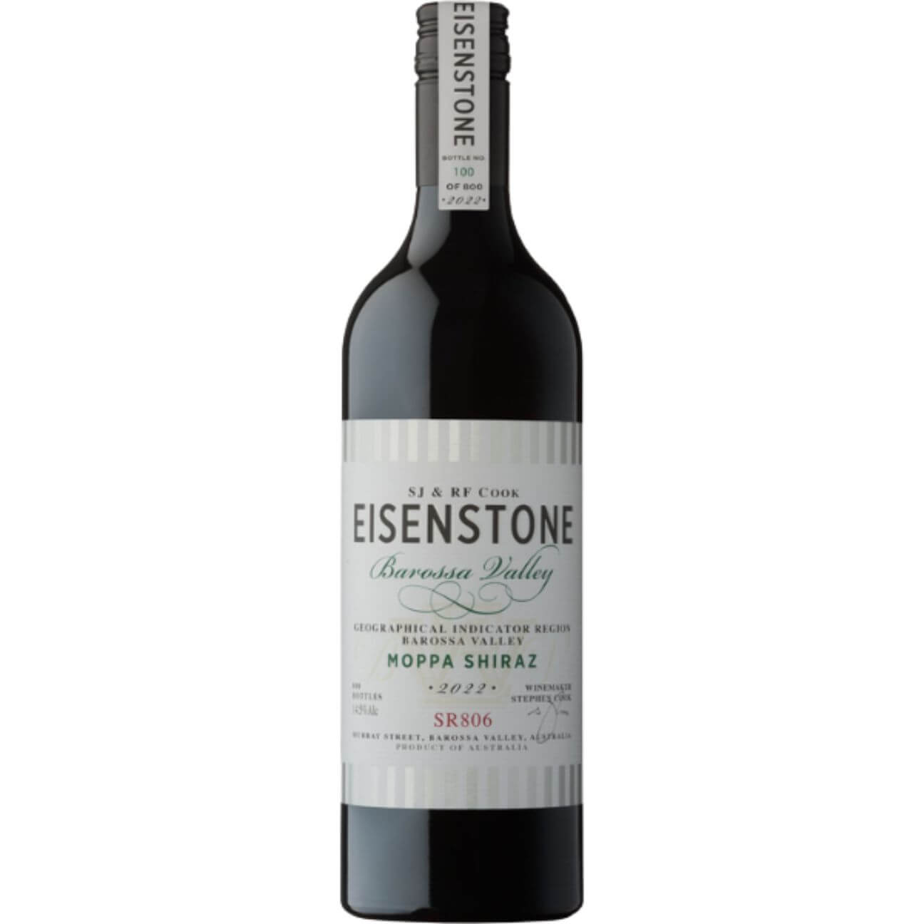 Eisenstone 'Moppa' Shiraz SR806 2023 (6 Bottles) Barossa Valley, SA — Shiraz from Barossa Valley
