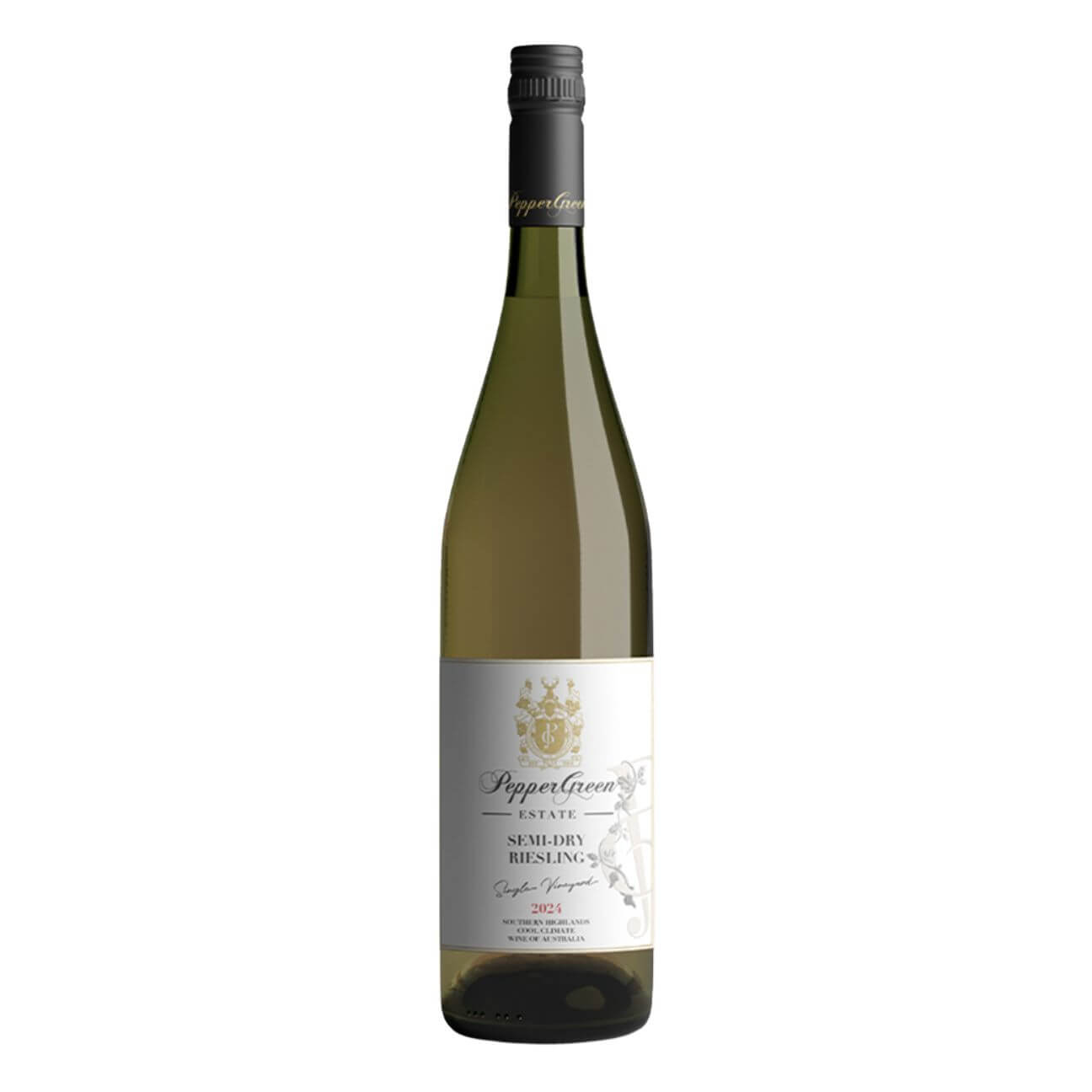 PepperGreen Estate Semi-Dry Riesling Single Vineyard 2024 (6 Bottles) Southern Highlands, NSW — White Wine from Southern Highlands