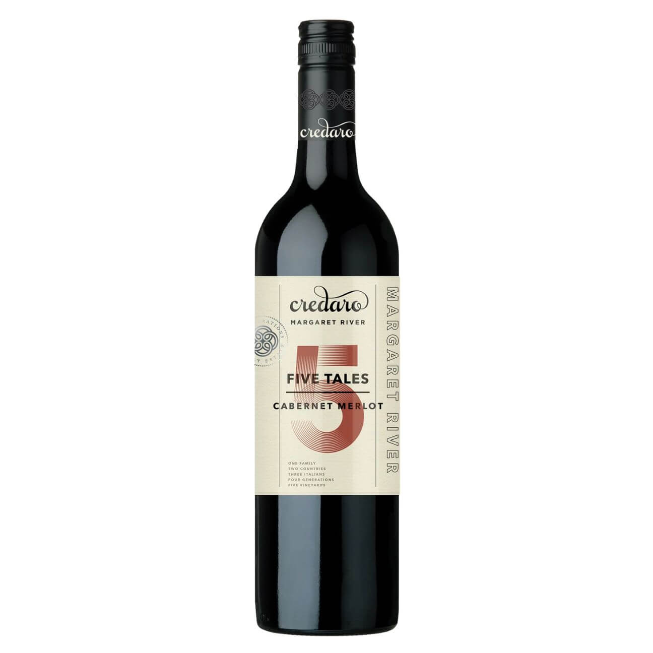 Credaro Five Tales Cabernet Merlot 2023 (12 Bottles) Caves Road, Yallingup — Cabernet Sauvignon from Yallingup