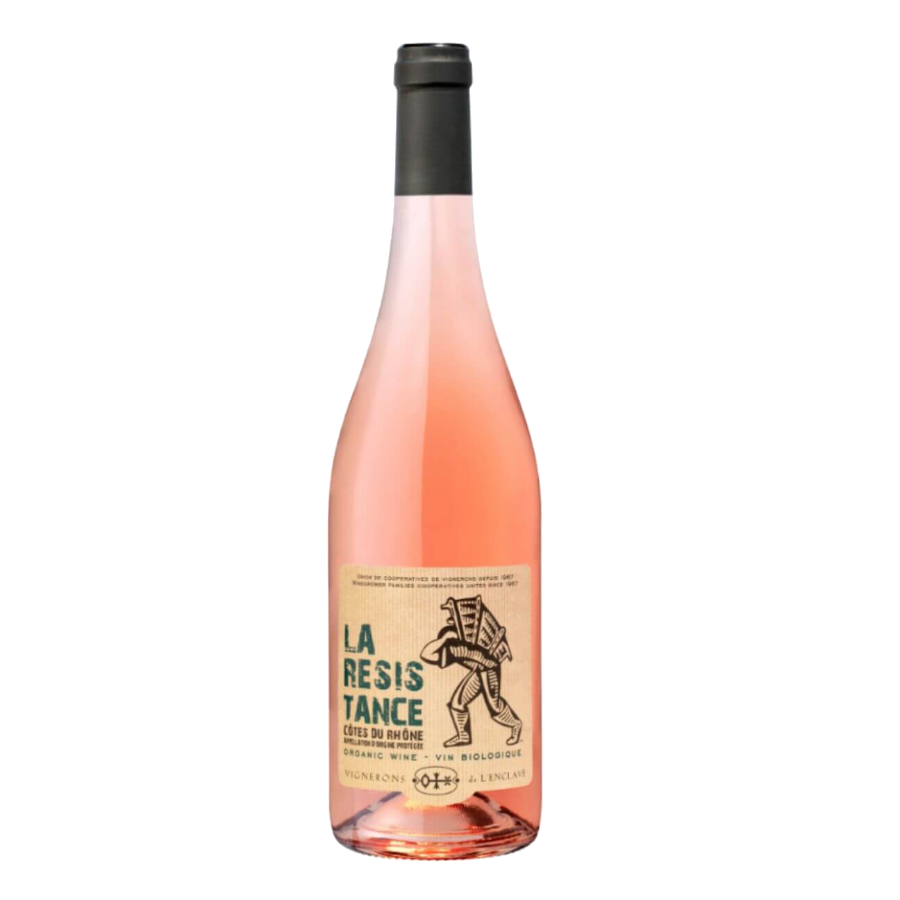 Vignerons de L'Enclave La Résistance Organic Côtes du Rhône Rosé 2024 (6 Bottles) Rhone Valley, France
