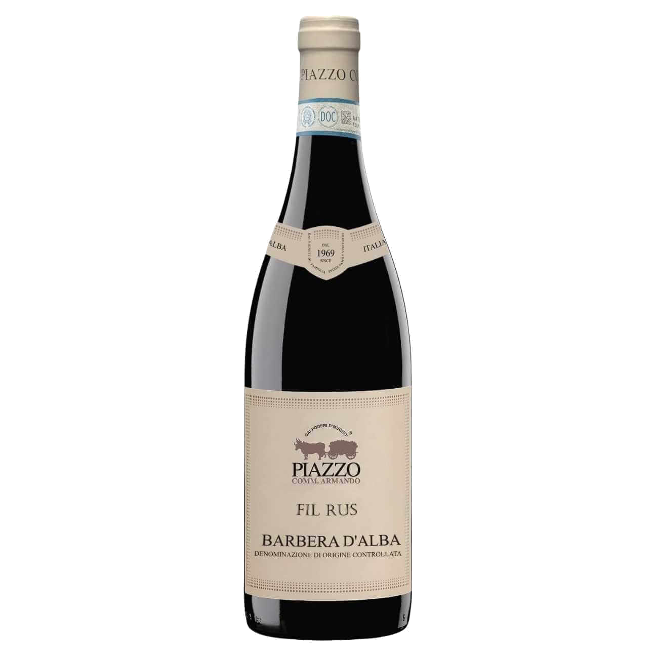 Piazzo Armando Barbera d’Alba Fil Rus DOC 2023/2024 (12 Bottles) Alba Piedmont, Italy
