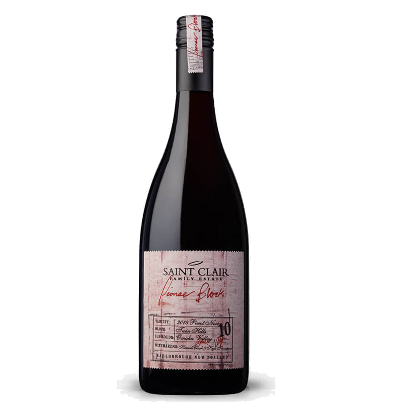 Saint Clair Pioneer Block 10 Twin Hills Pinot Noir 2023 (6 Bottles) Marlborough