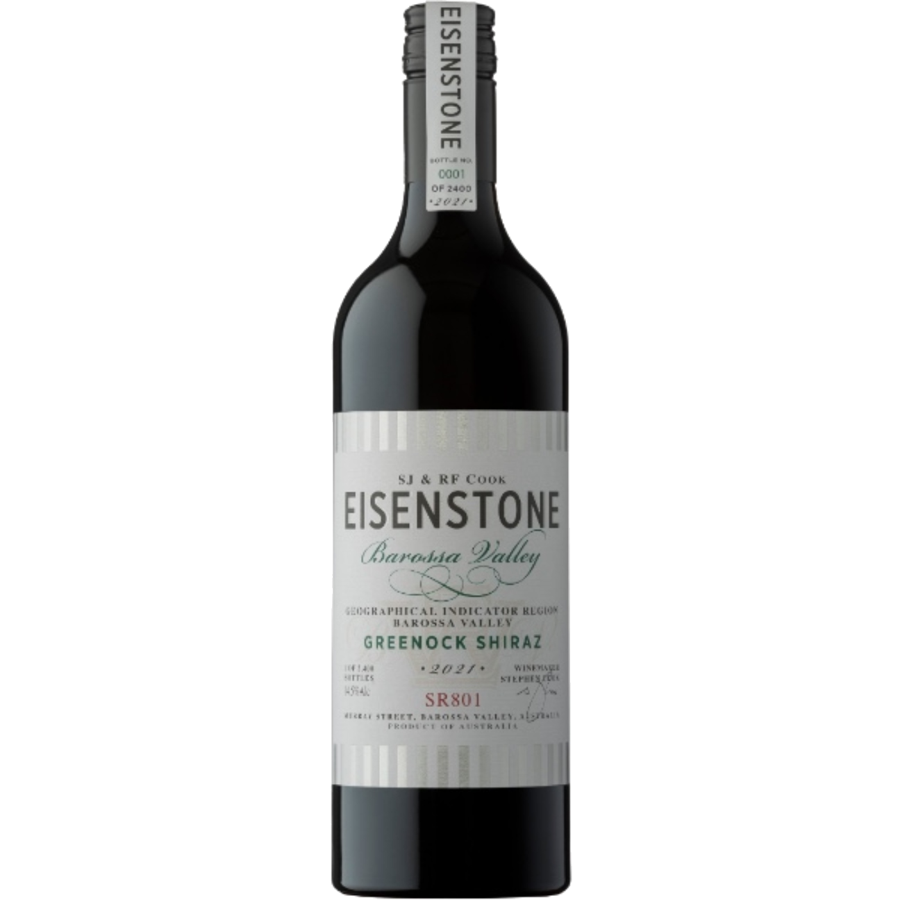 Eisenstone Greenock Shiraz SR801 2022 (6 Bottles) Barossa Valley, SA