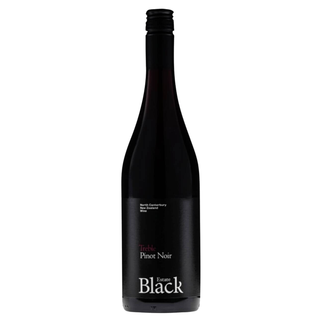 Black Estate Treble Pinot Noir 2023 (12 Bottles) North Canterbury, NZ