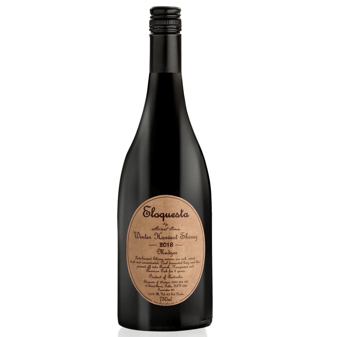 Eloquesta Winter Harvest Shiraz 2018 (6 Bottles) Mudgee, NSW