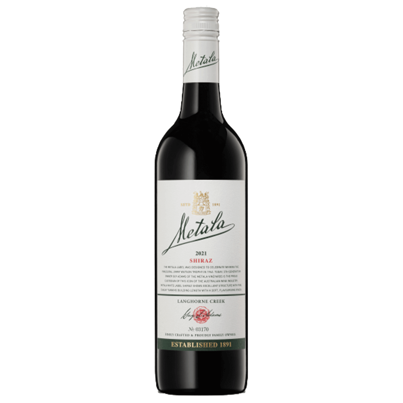 Metala Shiraz 2023 (6 Bottles) Langhorne Creek, SA