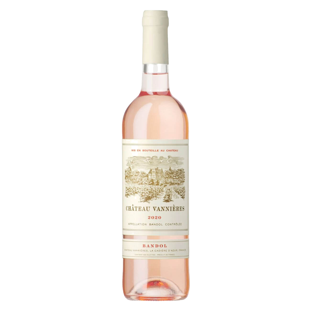 Château Vannières Bandol Rosé 500ml 2020 (12 Bottles) Provence, France