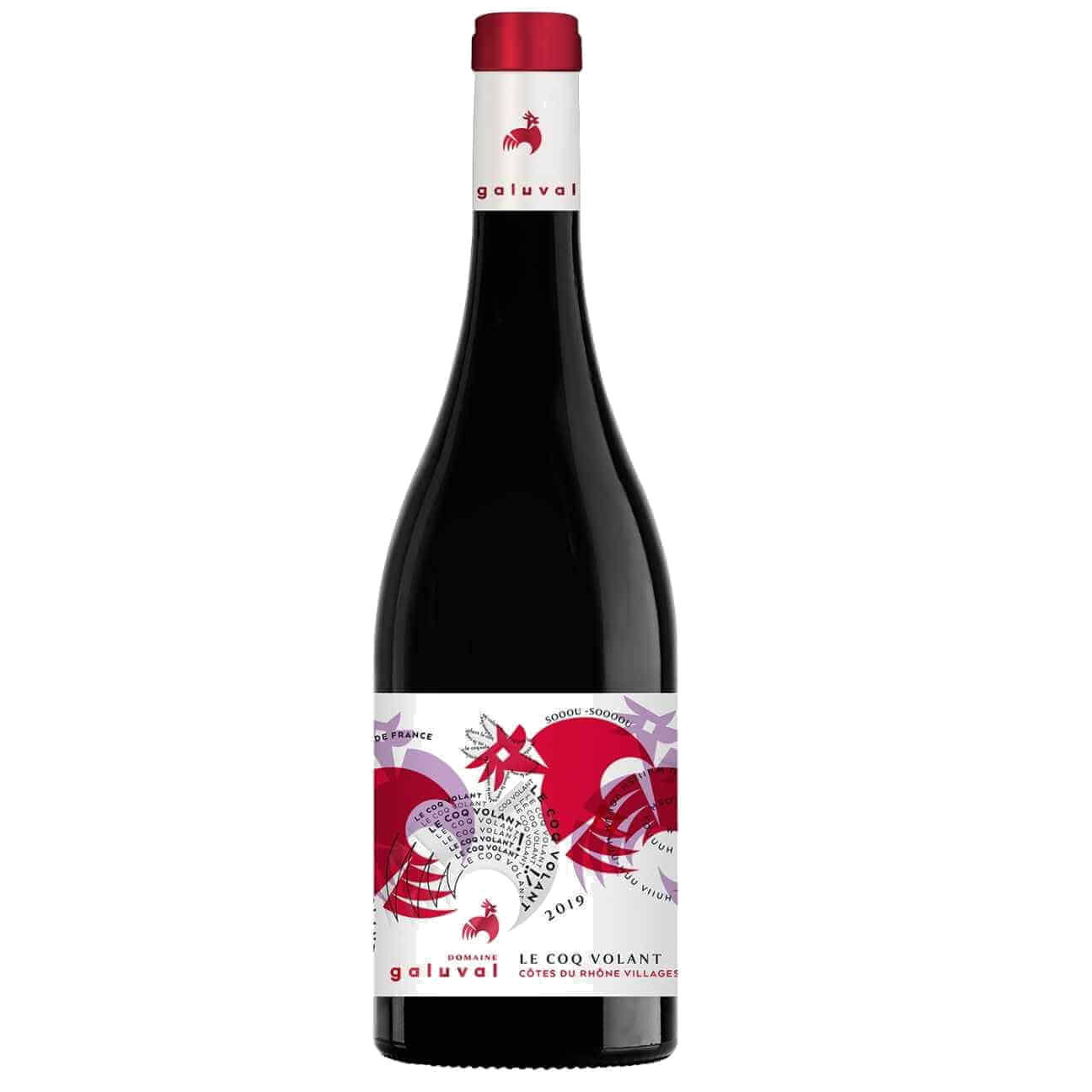Domaine de Galuval 'Le Coq Volant' Rouge 2022 (6 Bottles) Rhone Valley, France