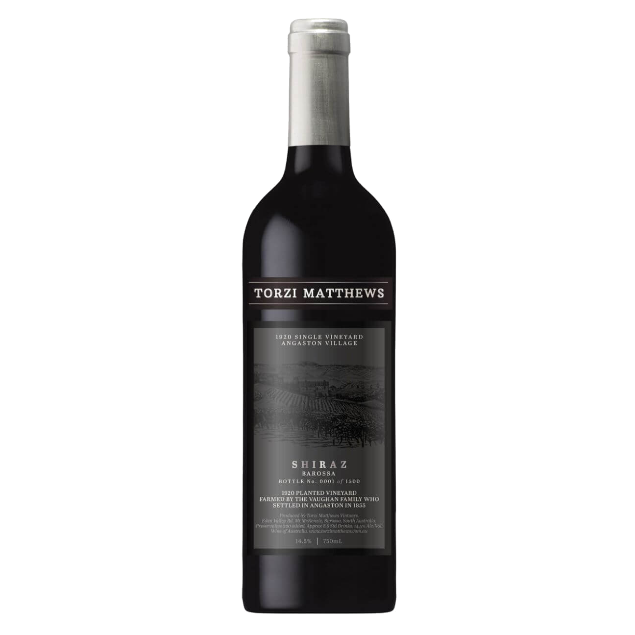 Torzi Matthews 1920 Single Vineyard Shiraz 2021 (6 Bottles) Eden Valley, SA