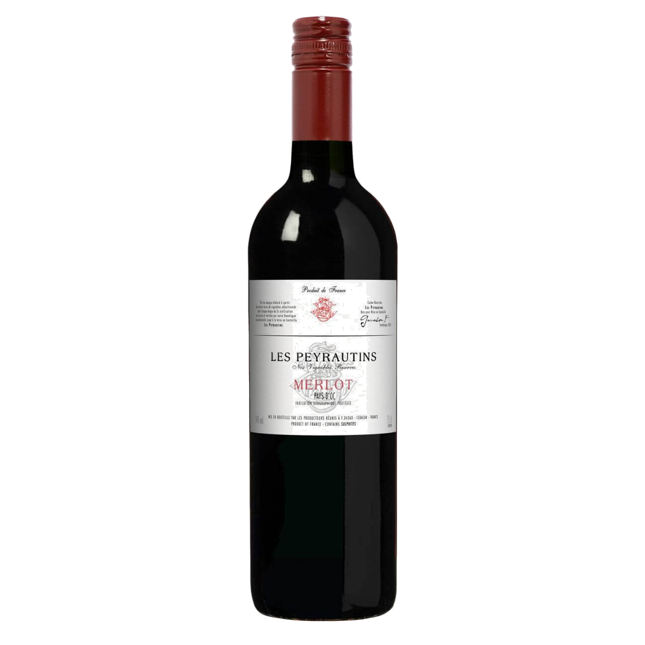 Les Peyrautins Merlot 2021 (12 Bottles) Languedoc-Roussillon, France