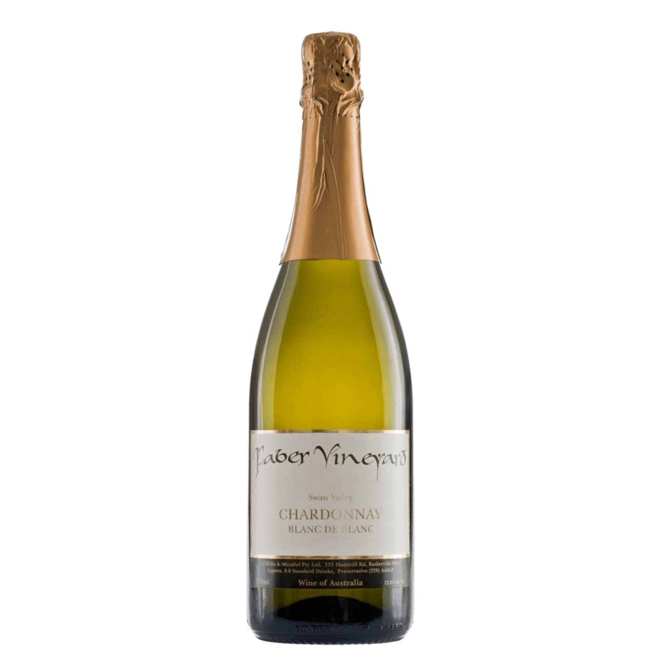 Faber Chardonnay Blanc de Blanc 2023 (6 Bottles) Swan Valley, Australia