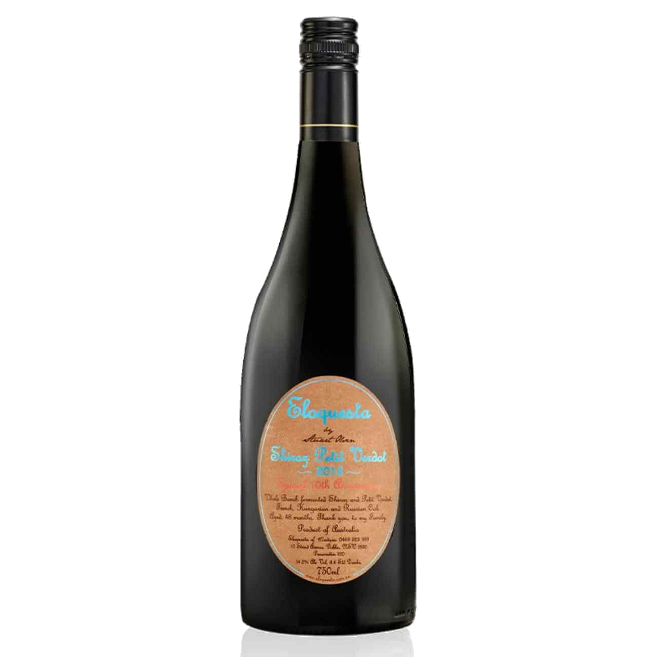 Eloquesta ‘10th Anniversary Edition’ Shiraz Petit Verdot 2018 (6 Bottles) Mudgee, NSW