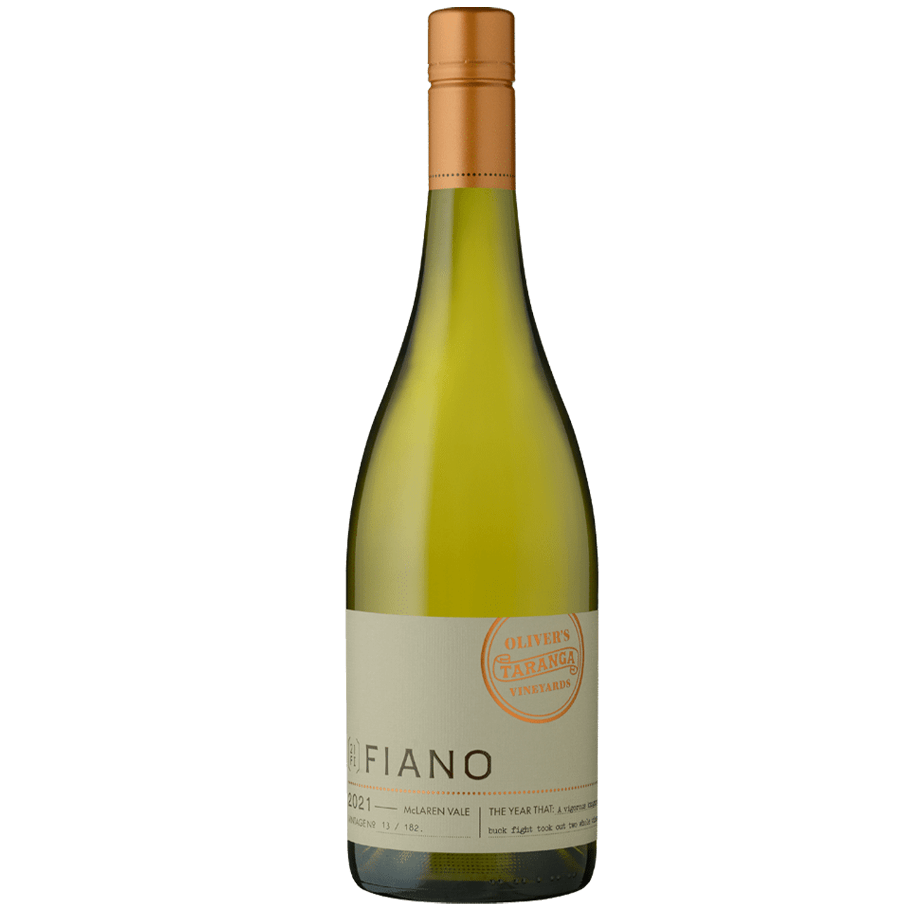 Oliver’s Taranga Small Batch Fiano 2025 (6 Bottles) McLaren Vale, SA