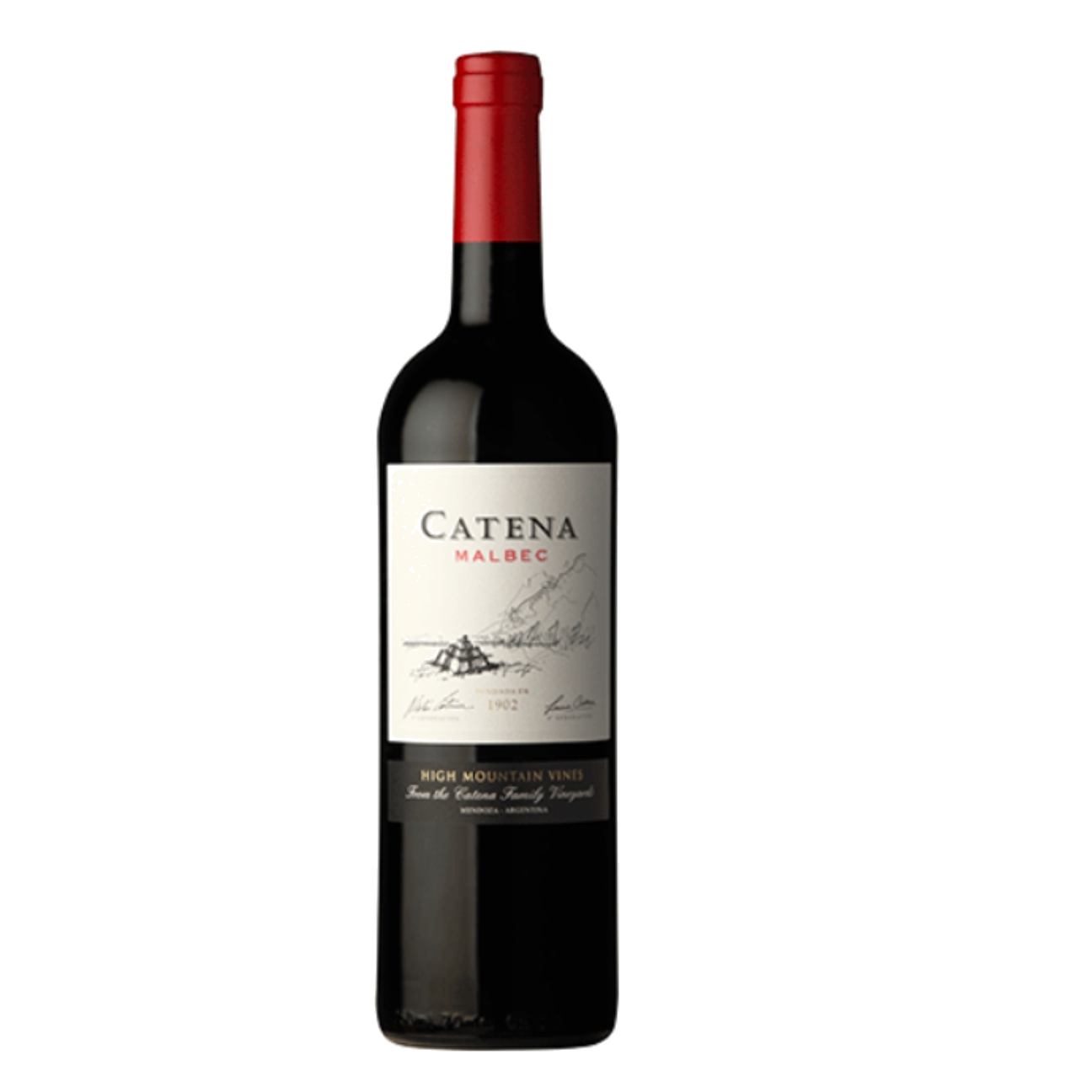 Bodega Catena Zapata High Mountain Vines Malbec 2023 (6 Bottles) Mendoza, Argentina