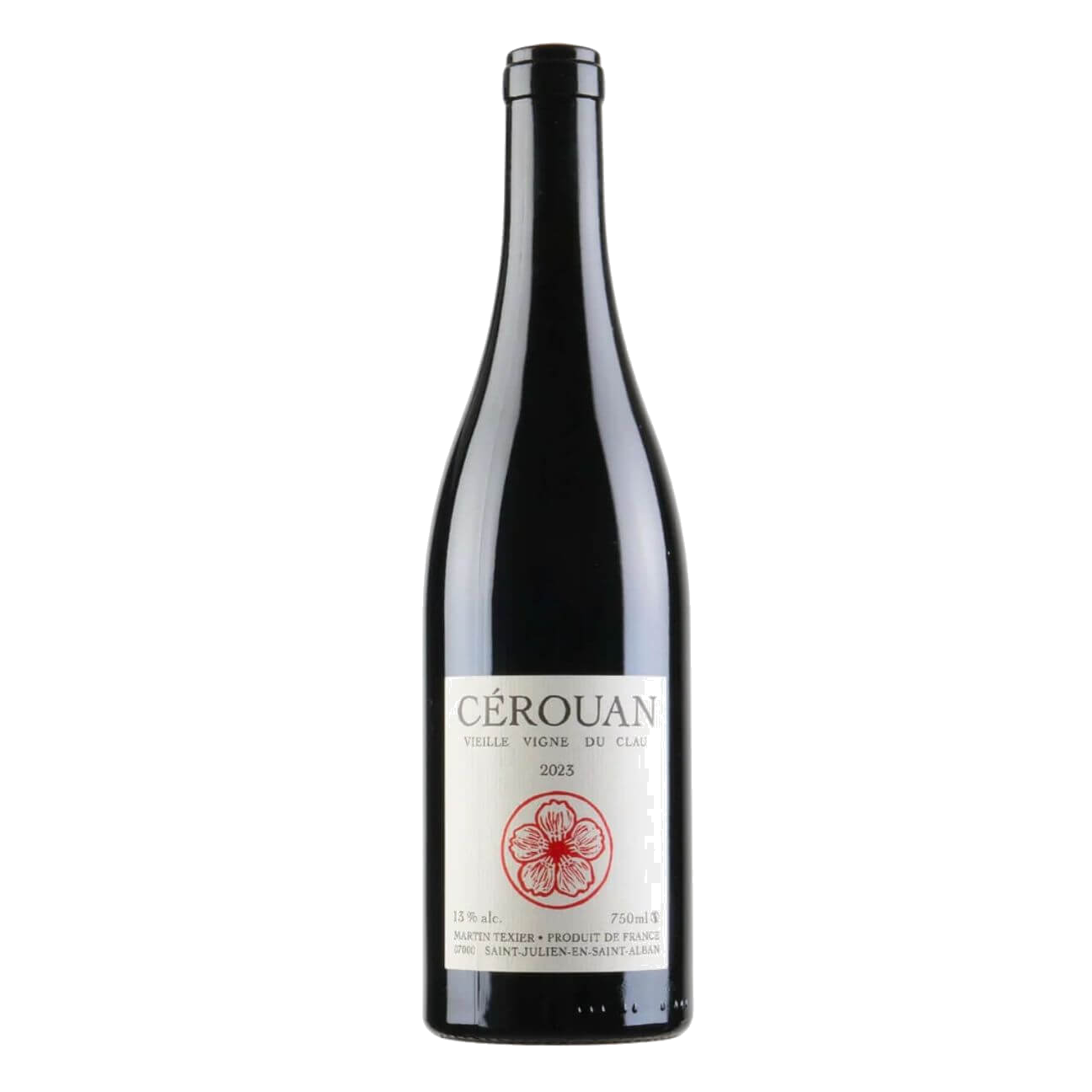 Martin Texier Vin de France Rouge Cerouan Serine 2021 (12 Bottles) Rhone Valley, France