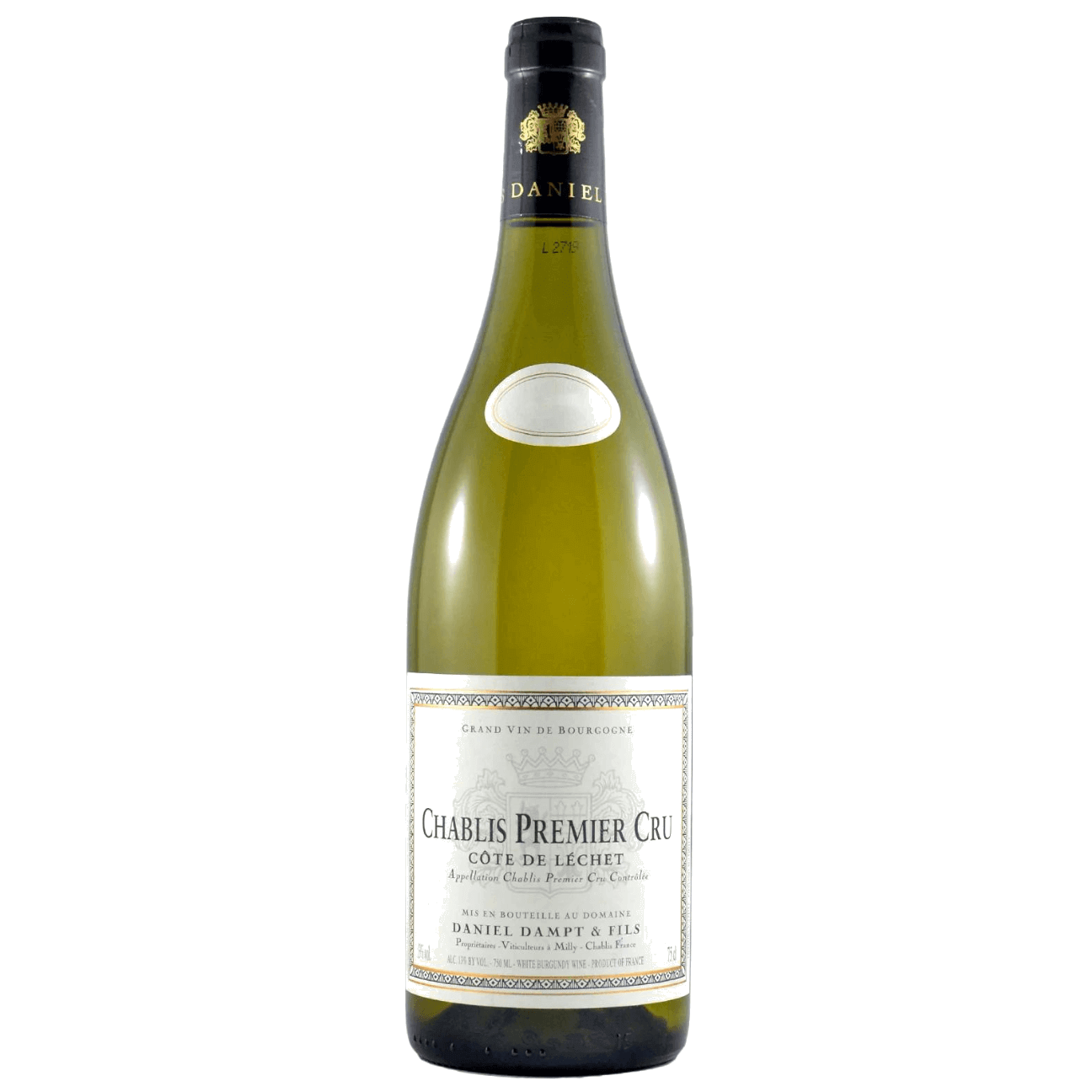 Domaine Daniel Dampt et Fils Chablis 1er Cru Côte de Léchet 2023 (6 Bottles) Burgundy, France