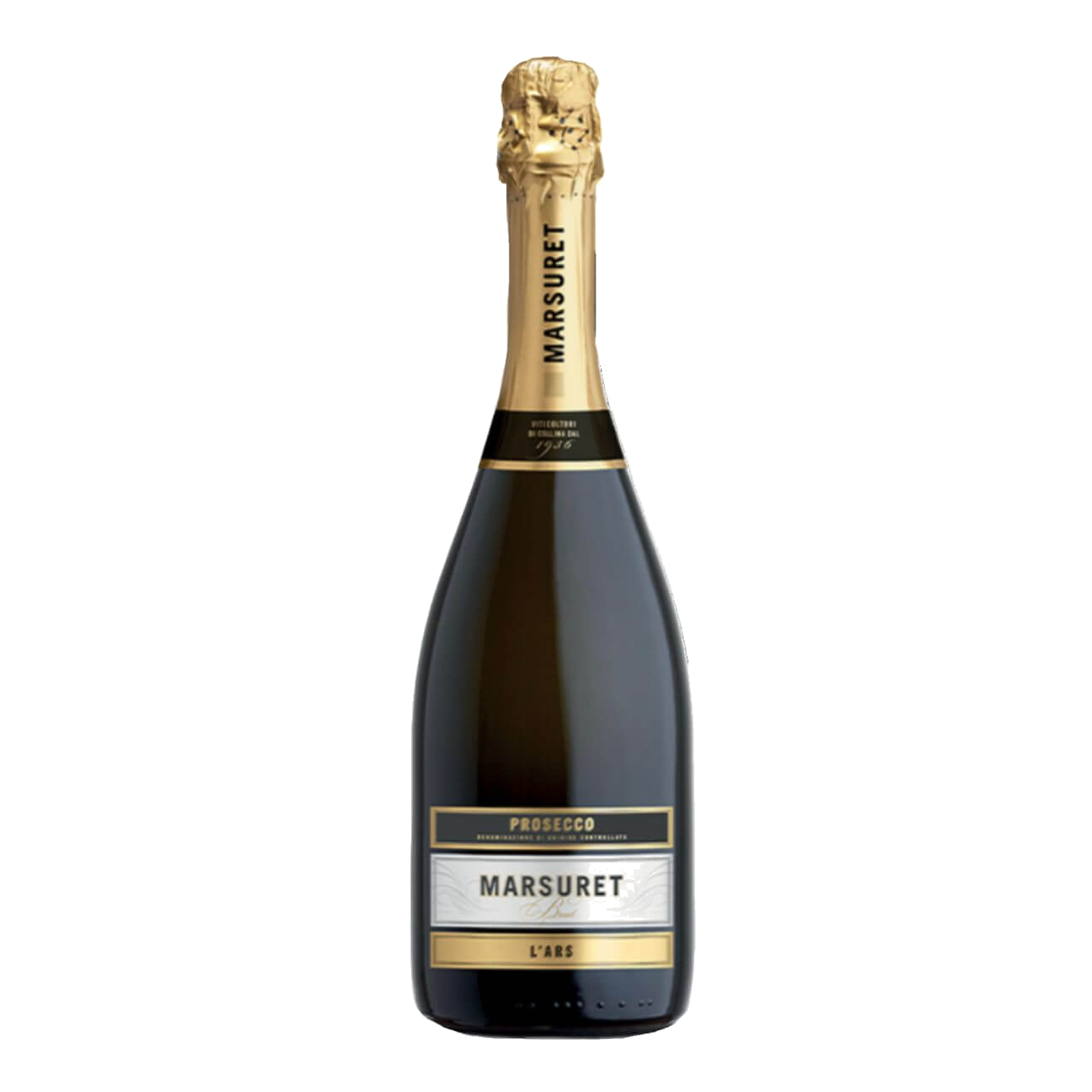 Marsuret "L'Ars" Prosecco Treviso Brut NV (6 Bottles) Prosecco DOC, Italy