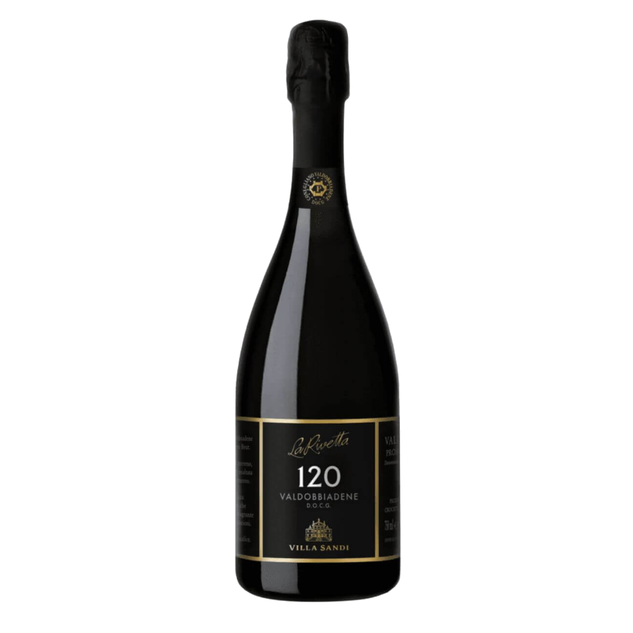 Villa Sandi Valdobbiadene Prosecco Superiore DOCG 'La Rivetta 120' Extra Brut NV (6 Bottles) Veneto, Italy