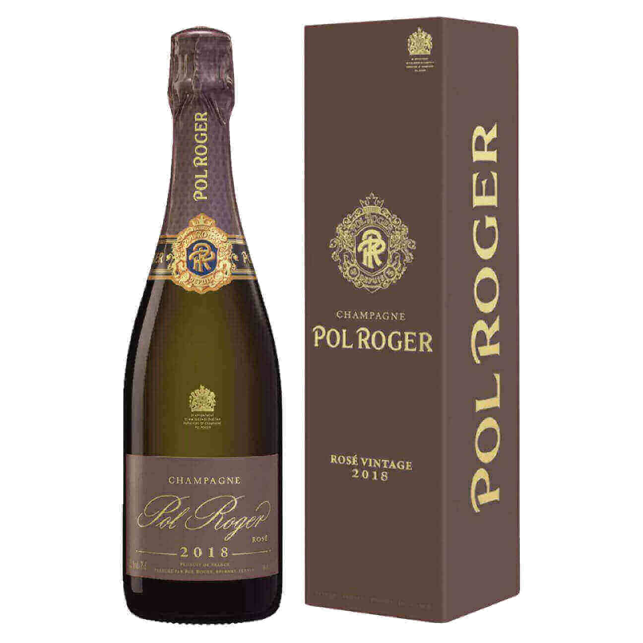 Pol Roger Brut Rosé Vintage Gift Box 2018/2019 (6 Bottles) Champagne, France