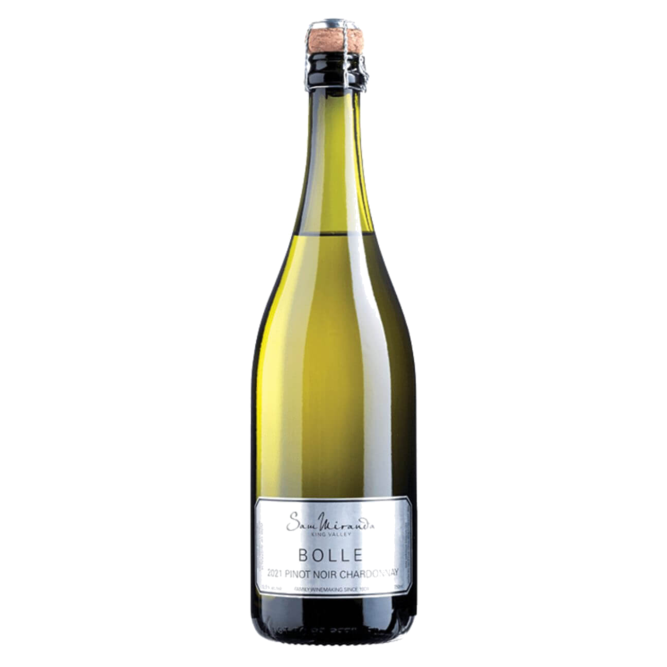 Sam Miranda Bolle Chardonnay Pinot Noir 2021 (6 Bottles) King Valley, VIC