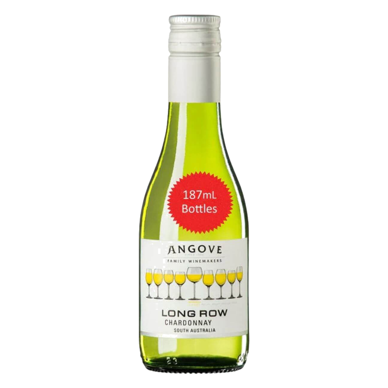 Angove Long Row Chardonnay 187ml 2023 (24 Bottles) Riverland, SA