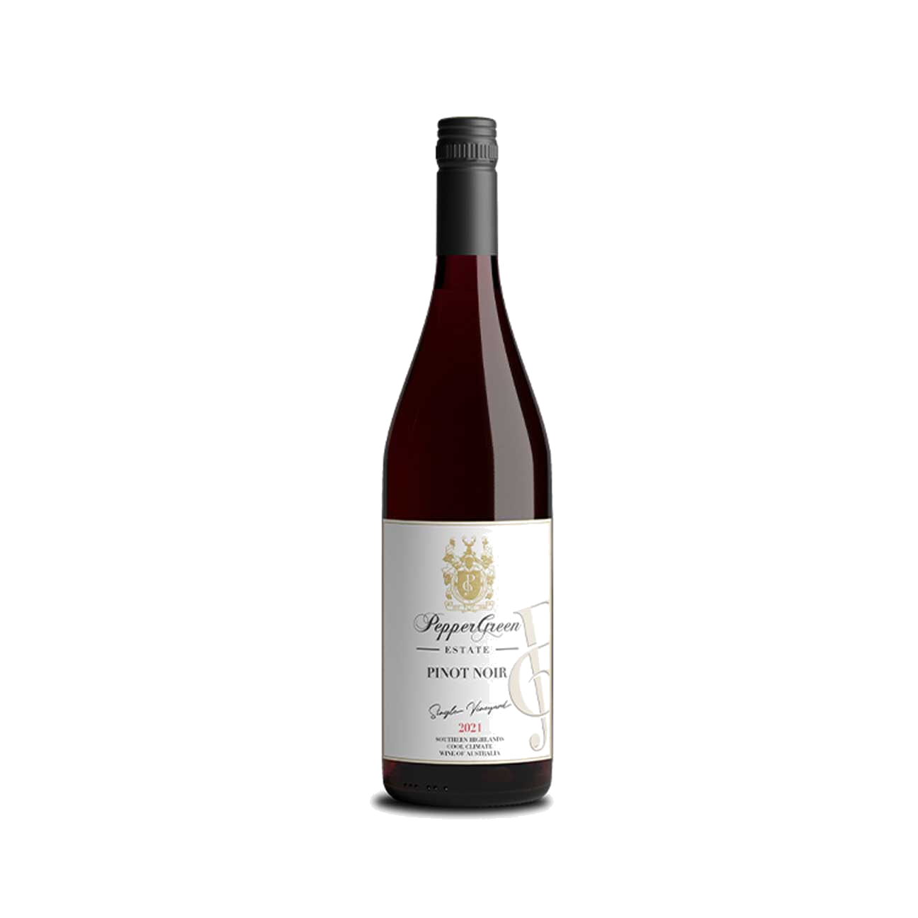 PepperGreen Estate Pinot Noir Single Vineyard 2021 (6 Bottles) Southern Highlands, NSW
