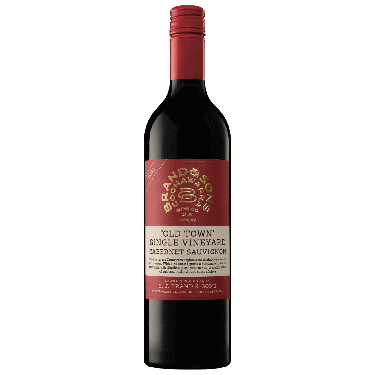 Brand & Sons Old Town Single Vineyard Cabernet Sauvignon 2021 (6 Bottles) Coonawarra, SA