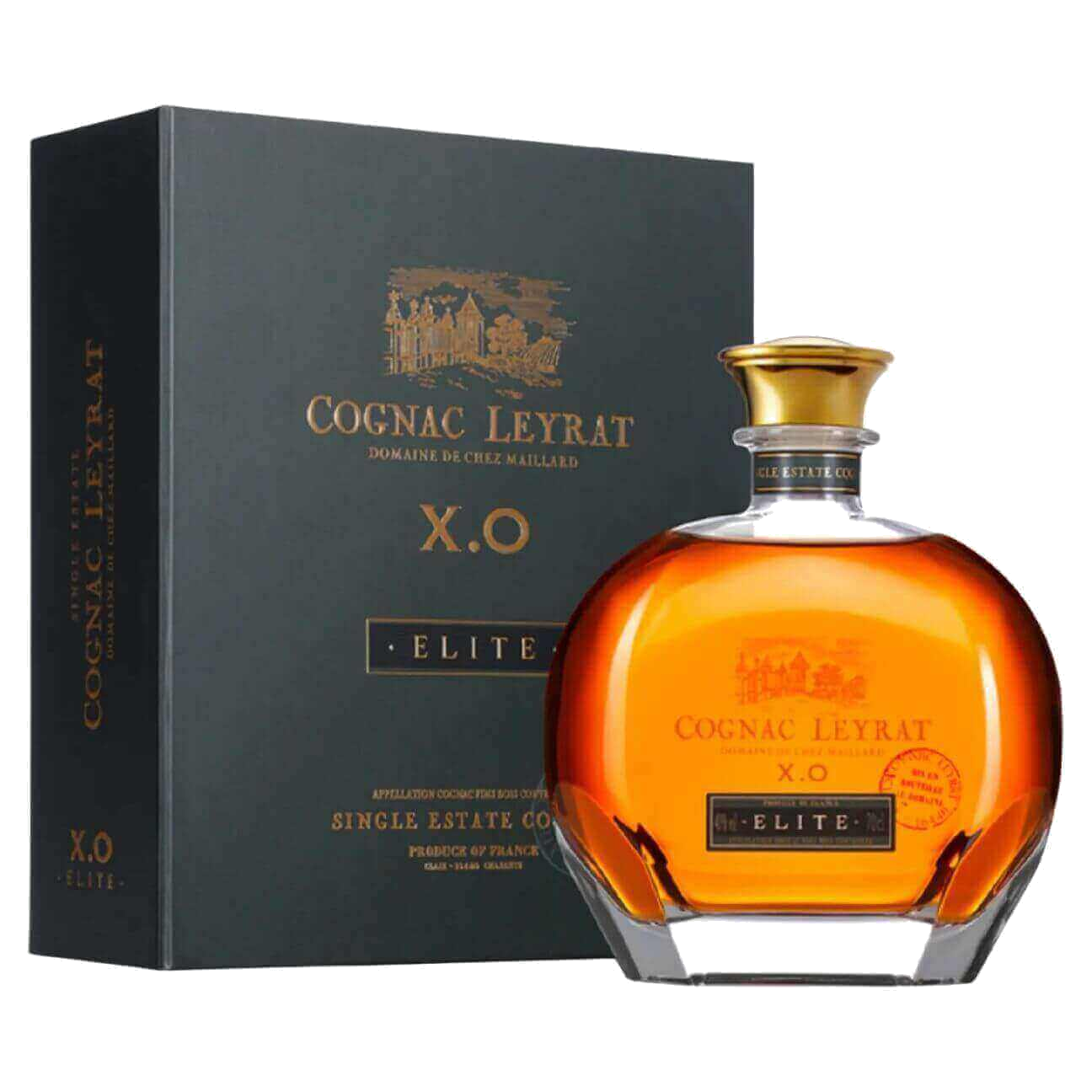 Cognac Leyrat XO Elite (6 Bottles) Claix, France