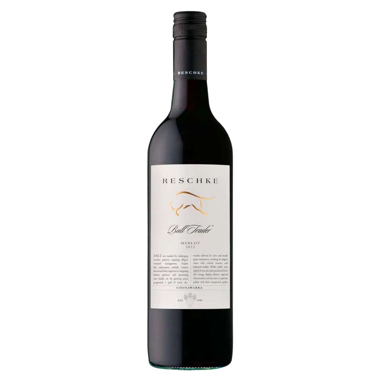 Reschke Bull Trader Merlot 2024 (12 Bottles) Coonawarra, SA
