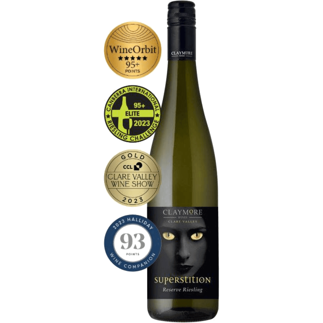 Claymore Superstition Reserve Riesling 2025 (6 Bottles) Clare Valley, SA