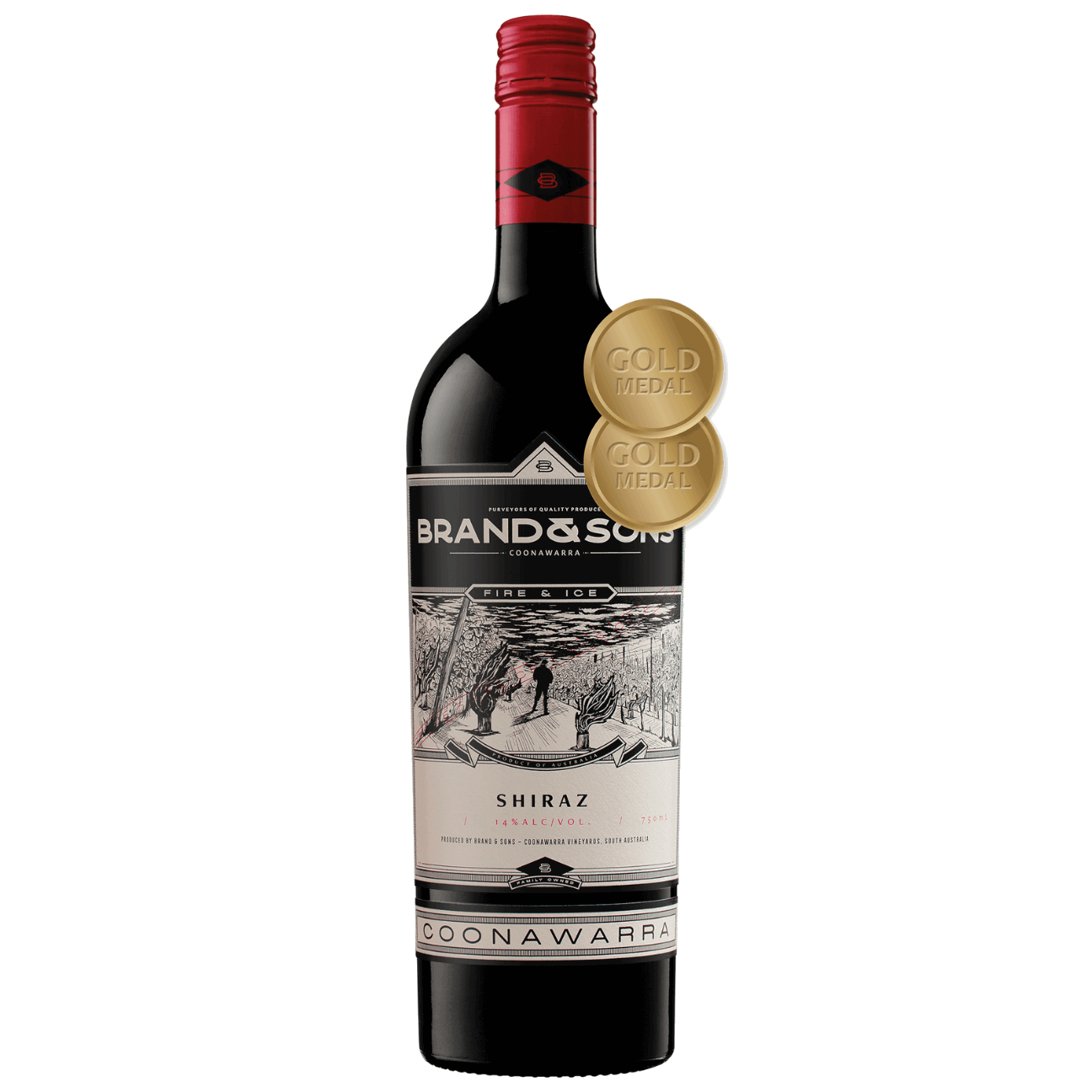 Brand & Sons Fire & Ice Shiraz 2021 (6 Bottles) Coonawarra, SA