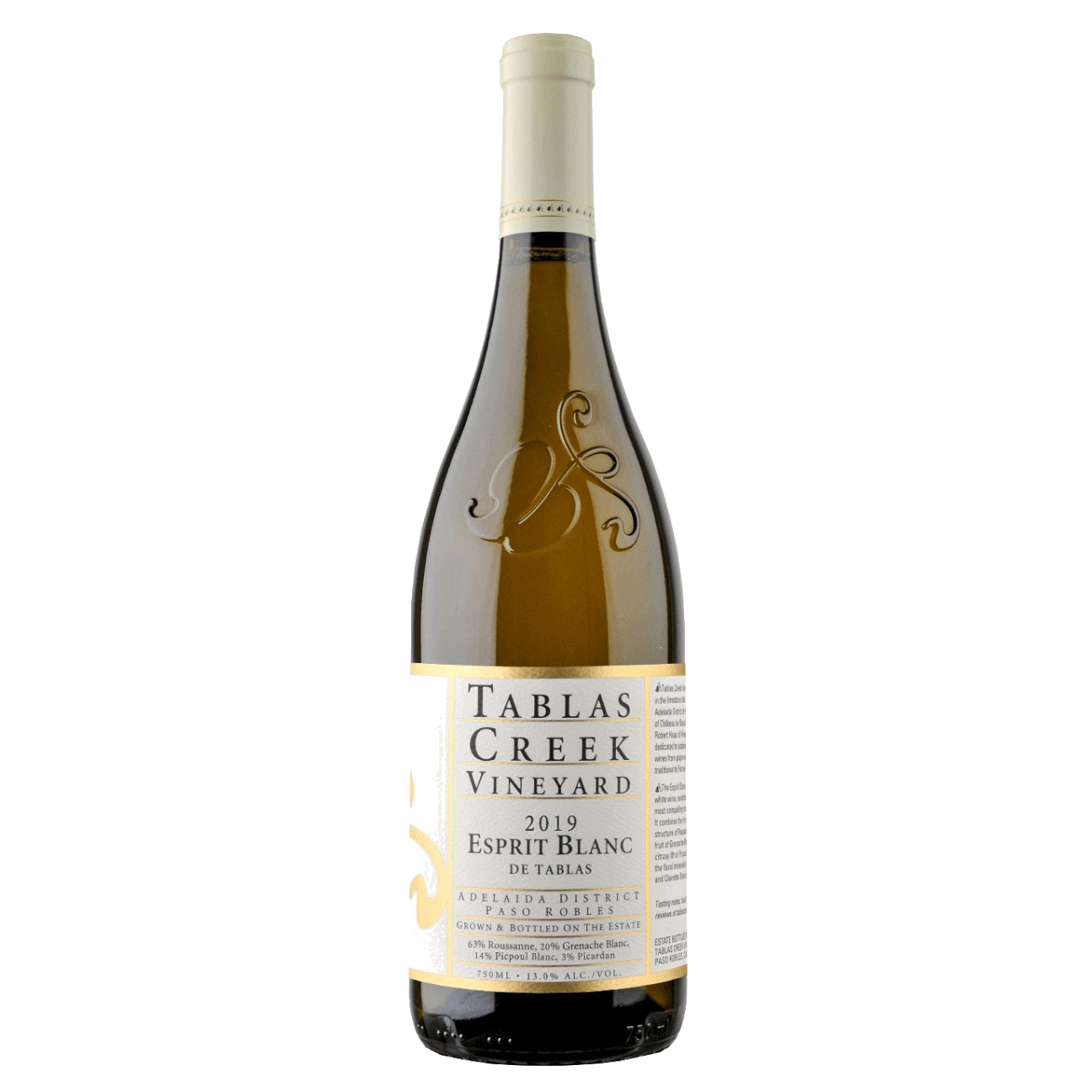 Tablas Creek Esprit de Tablas Blanc 2019 (6 Bottles) Adelaida Road, California