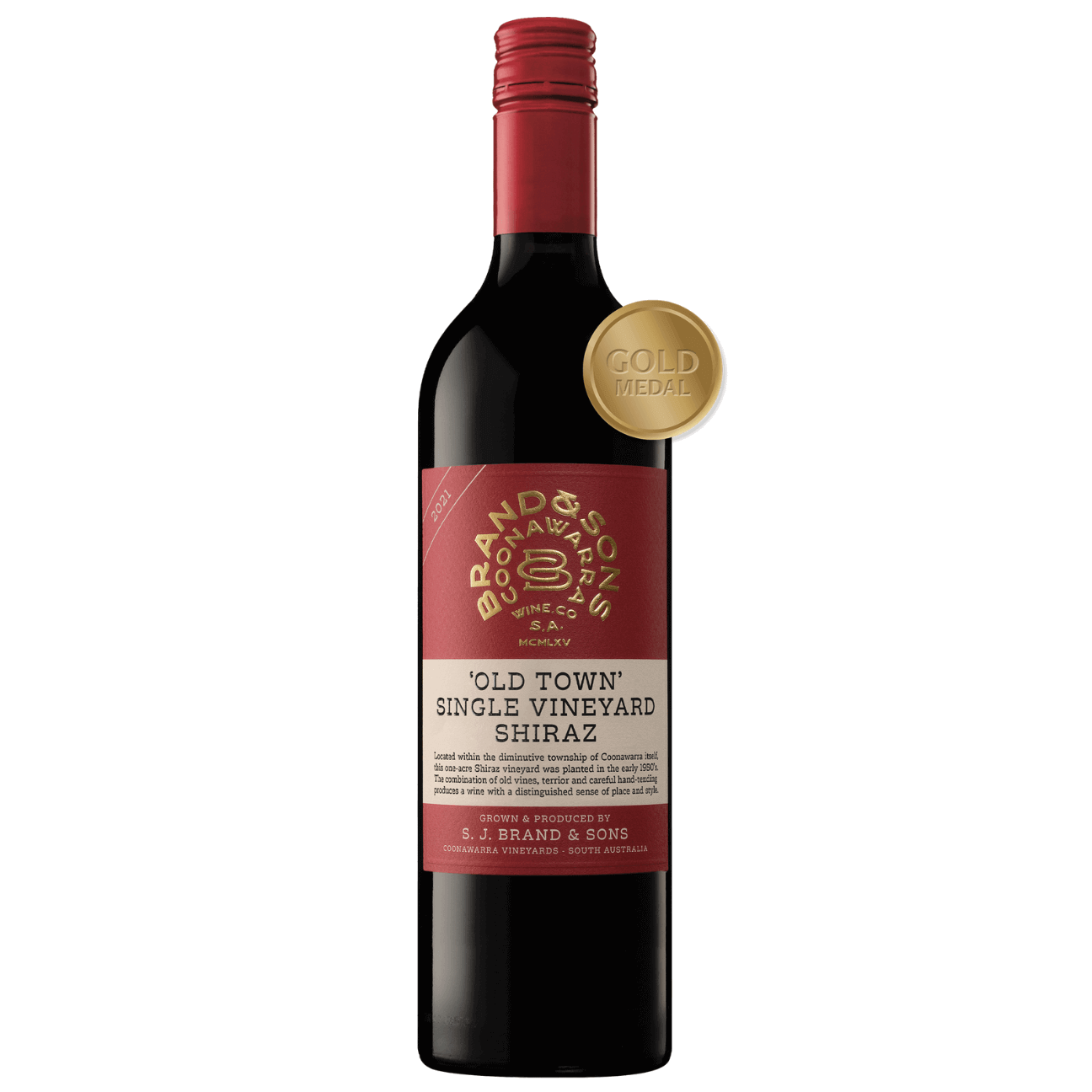 Brand & Sons Old Town Single Vineyard Shiraz 2021 (6 Bottles) Coonawarra, SA