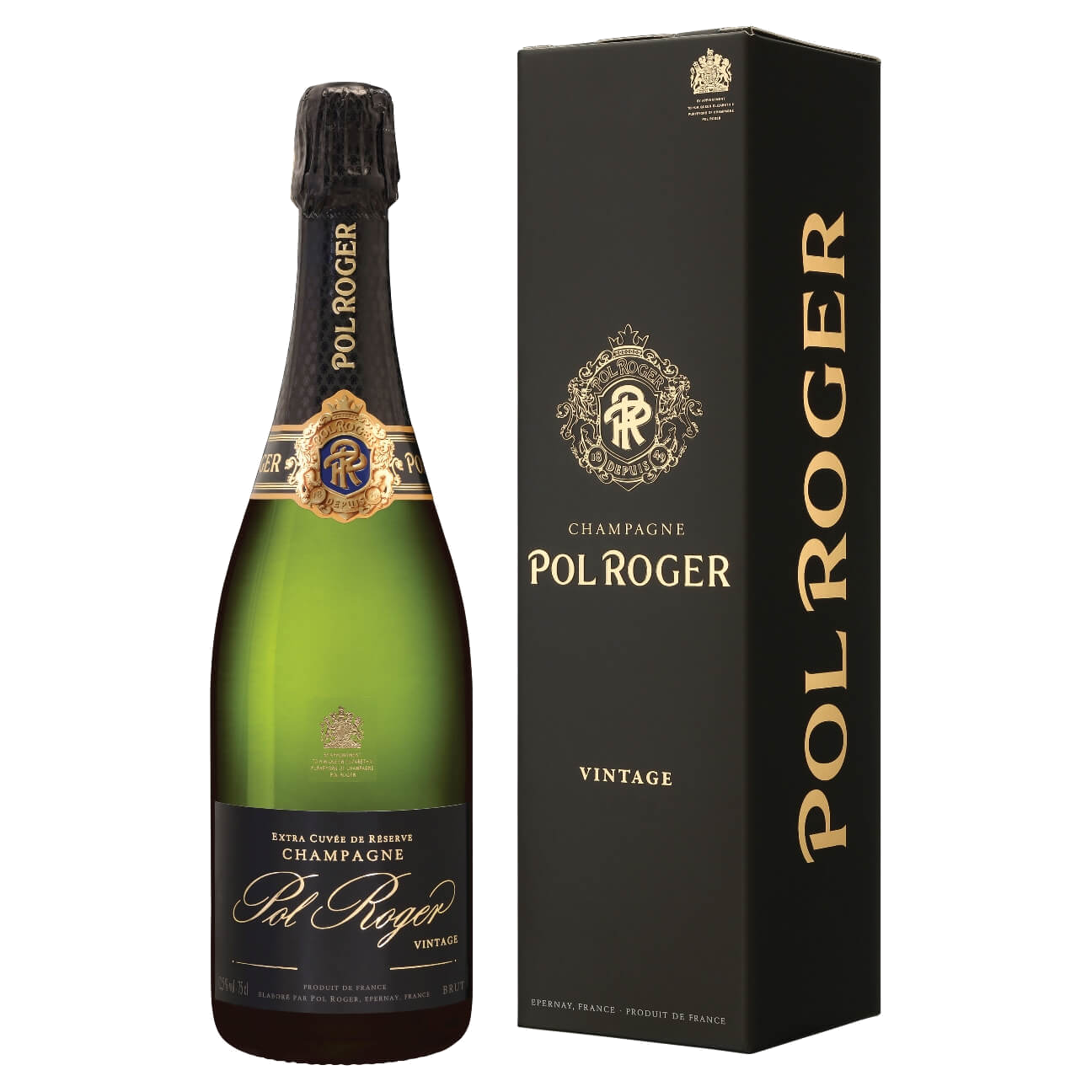 Pol Roger Brut Vintage Gift Box 2018/2019 (6 Bottles) Epernay, France