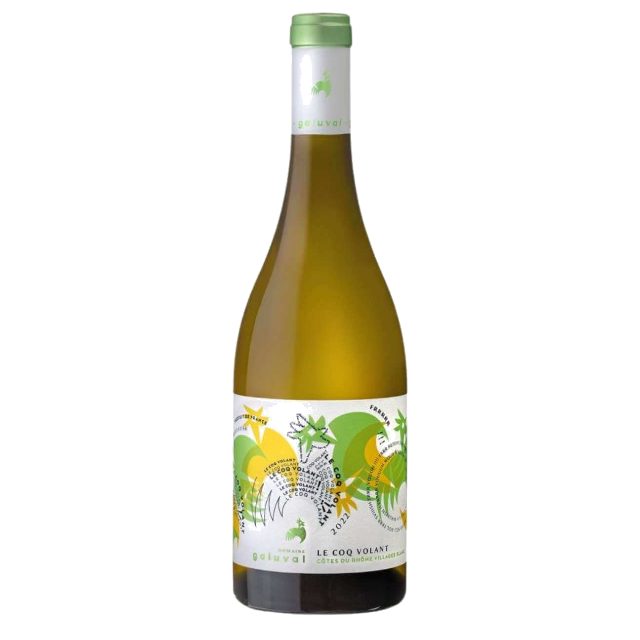 Domaine de Galuval 'Le Coq Volant' Blanc 2021 (6 Bottles) Rhone Valley, France