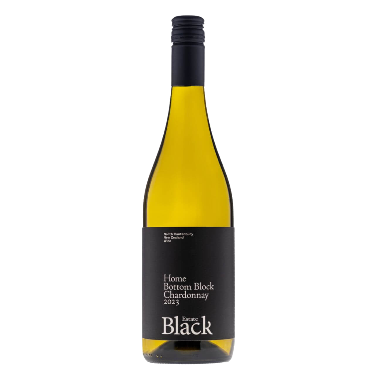 Black Estate Bottom Block Chardonnay 2023 (12 Bottles) North Canterbury, NZ