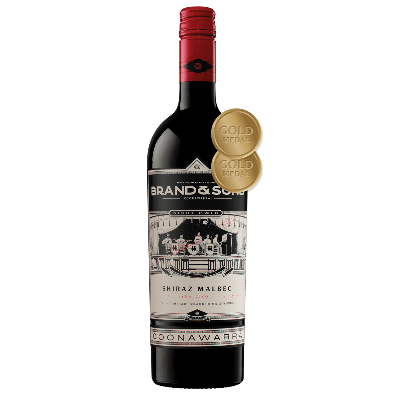 Brand & Sons Night Owls Shiraz Malbec 2021 (6 Bottles) Coonawarra, SA