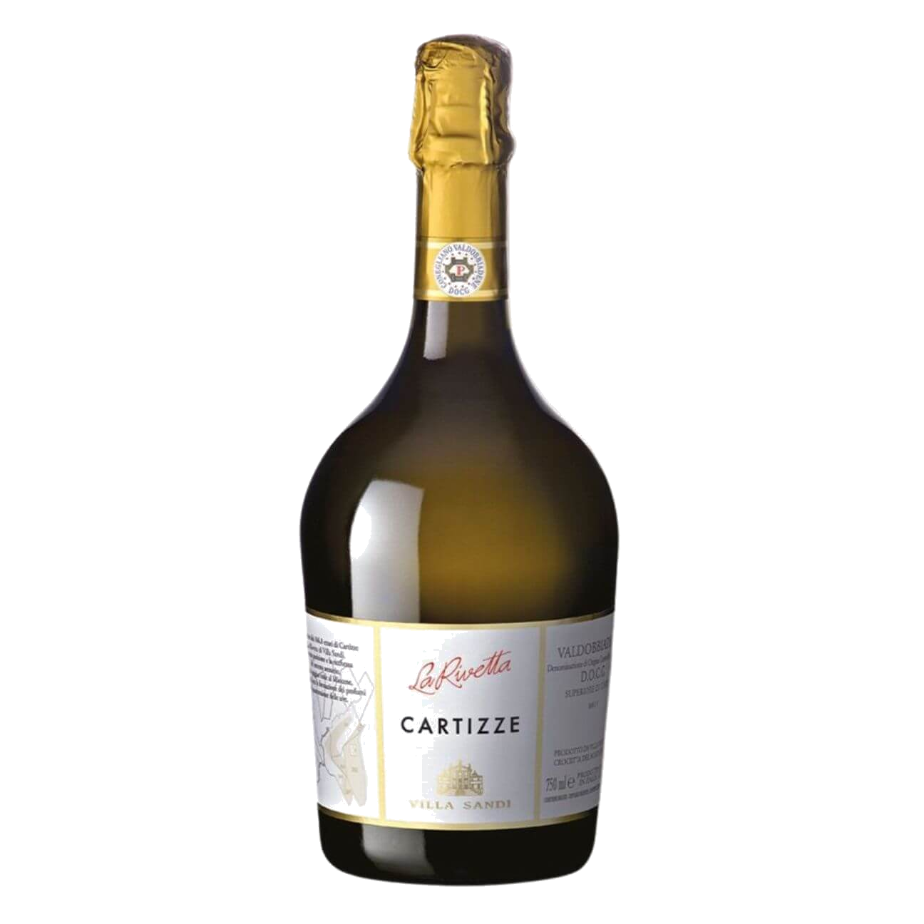 Villa Sandi Valdobbiadene Superiore di Cartizze DOCG 'La Rivetta' 2023 (6 Bottles) Veneto, Italy